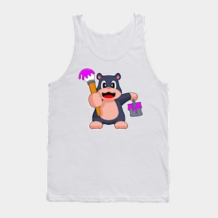 Mole Painter Paint brush Painting Tank Top